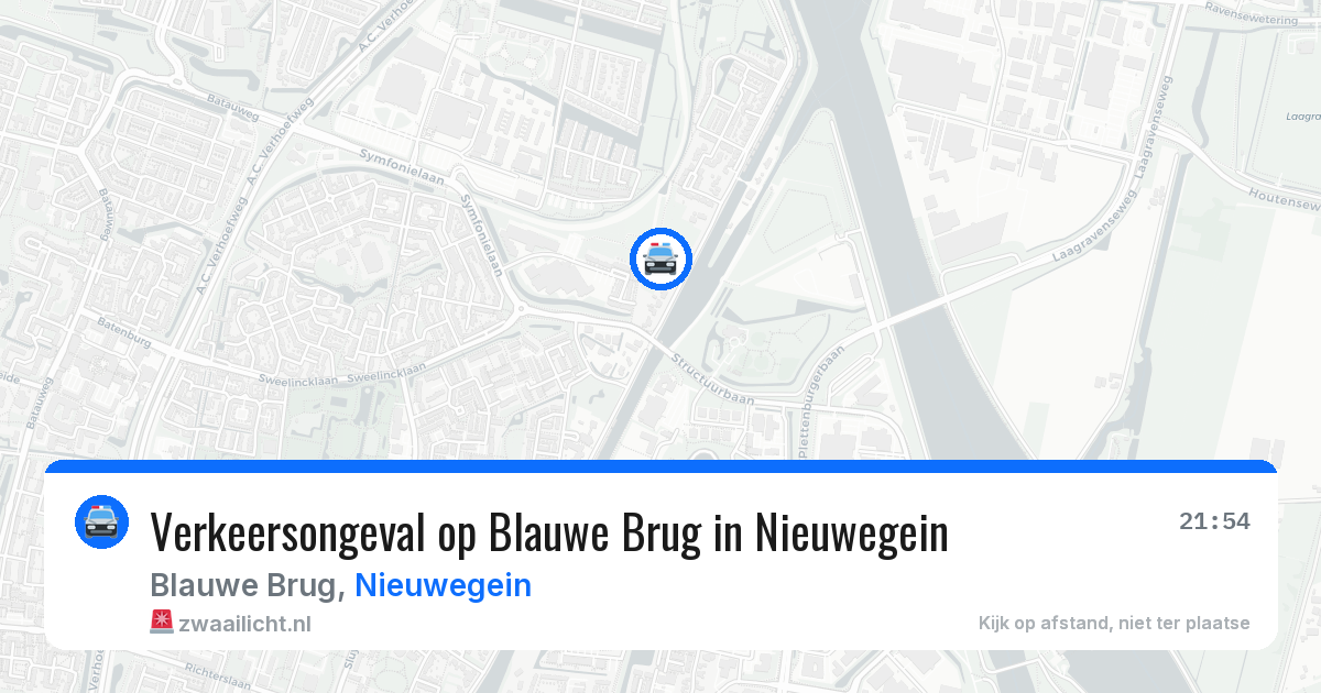 Verkeersongeval op Blauwe Brug in Nieuwegein — 26 mei 2026