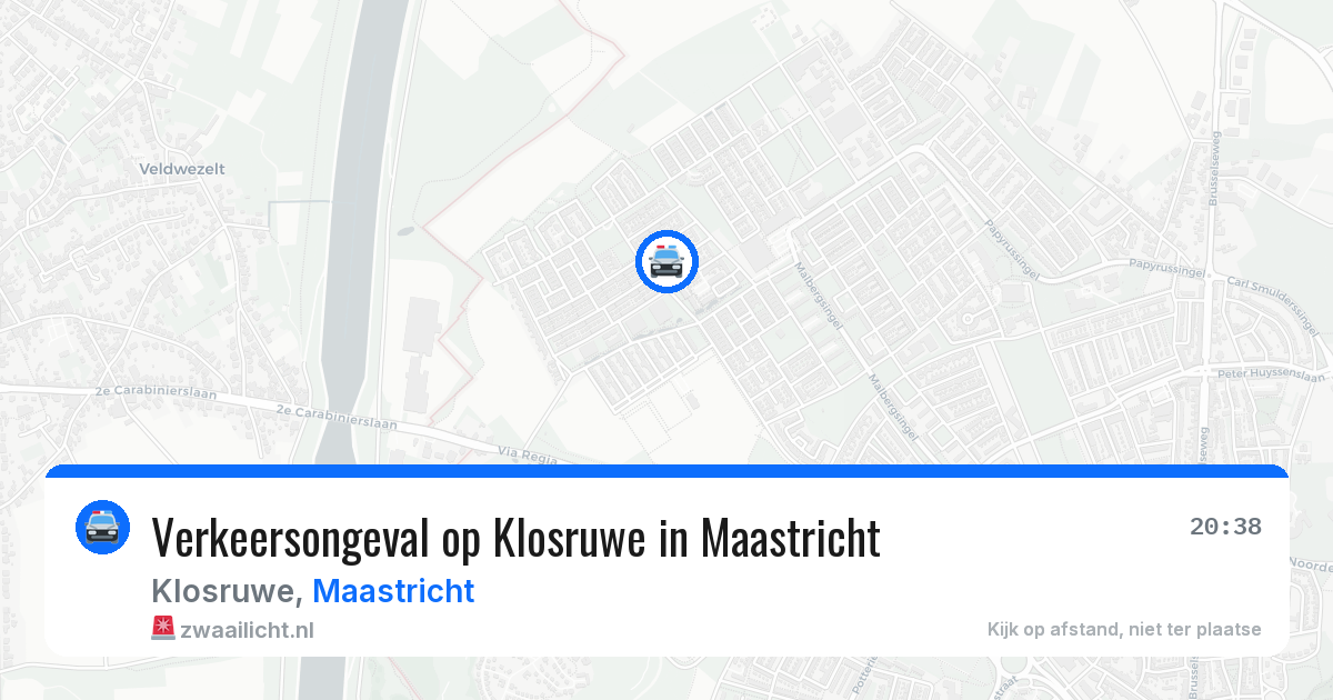 Verkeersongeval op Klosruwe in Maastricht — 20 mei 2026