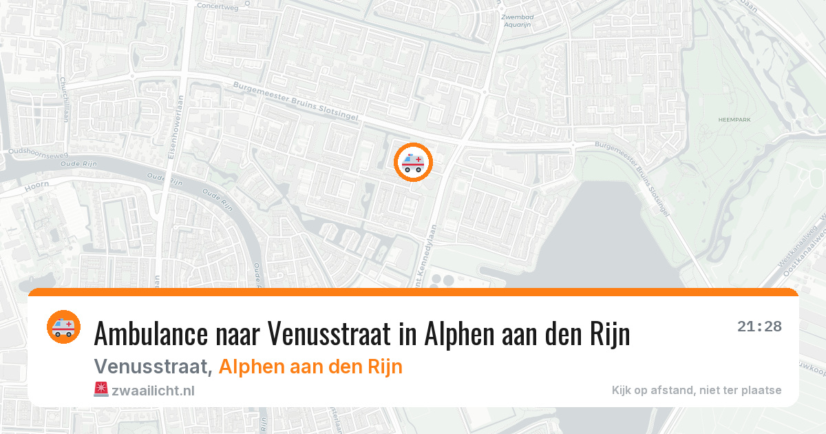 Ambulance naar Venusstraat in Alphen aan den Rijn — 10 mei 2026