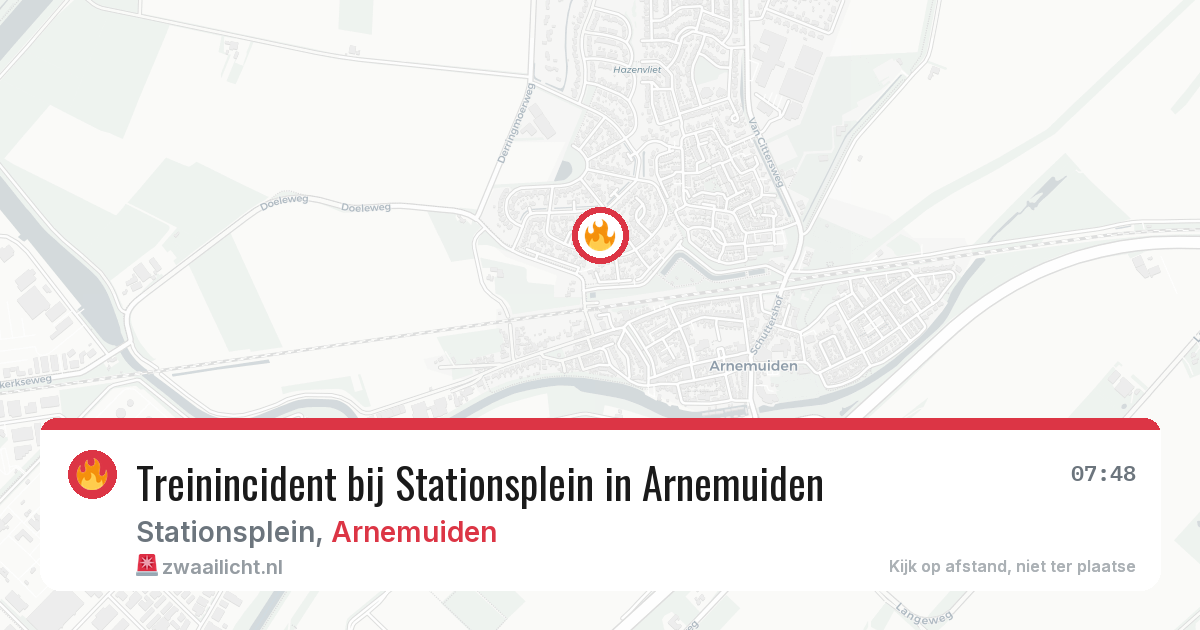 Treinincident bij Stationsplein in Arnemuiden — 29 jun 2026