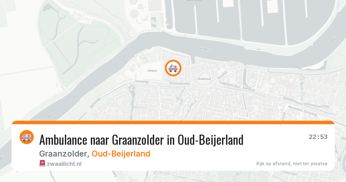 Ambulance naar Graanzolder in Oud-Beijerland — 8 feb 2026