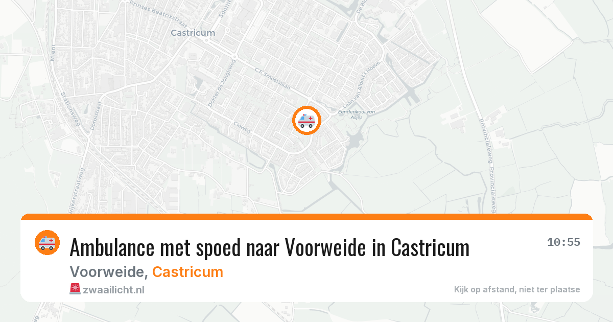 Ambulance met spoed naar Voorweide in Castricum — 18 mei 2026
