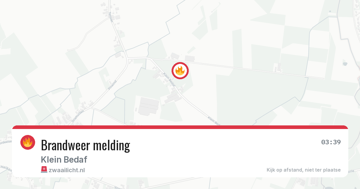 Brandweer melding — 28 jun 2026