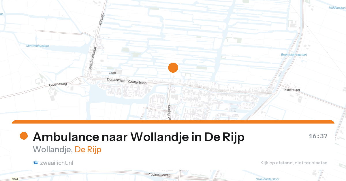 Ambulance naar Wollandje in De Rijp — 15 jun 2026