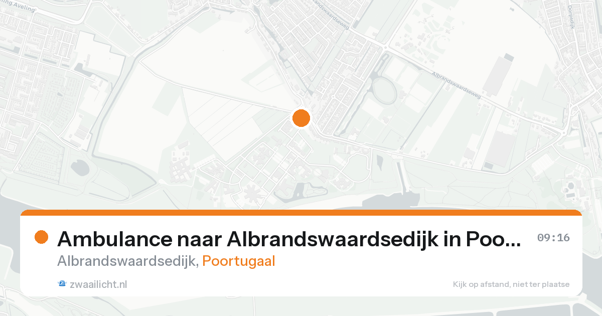 Ambulance naar Albrandswaardsedijk in Poortugaal — 5 jun 2026