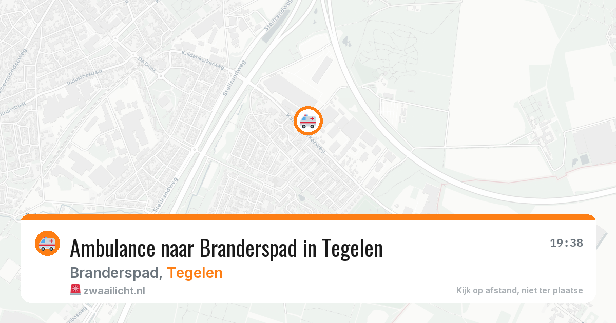 Ambulance naar Branderspad in Tegelen — 6 jun 2026