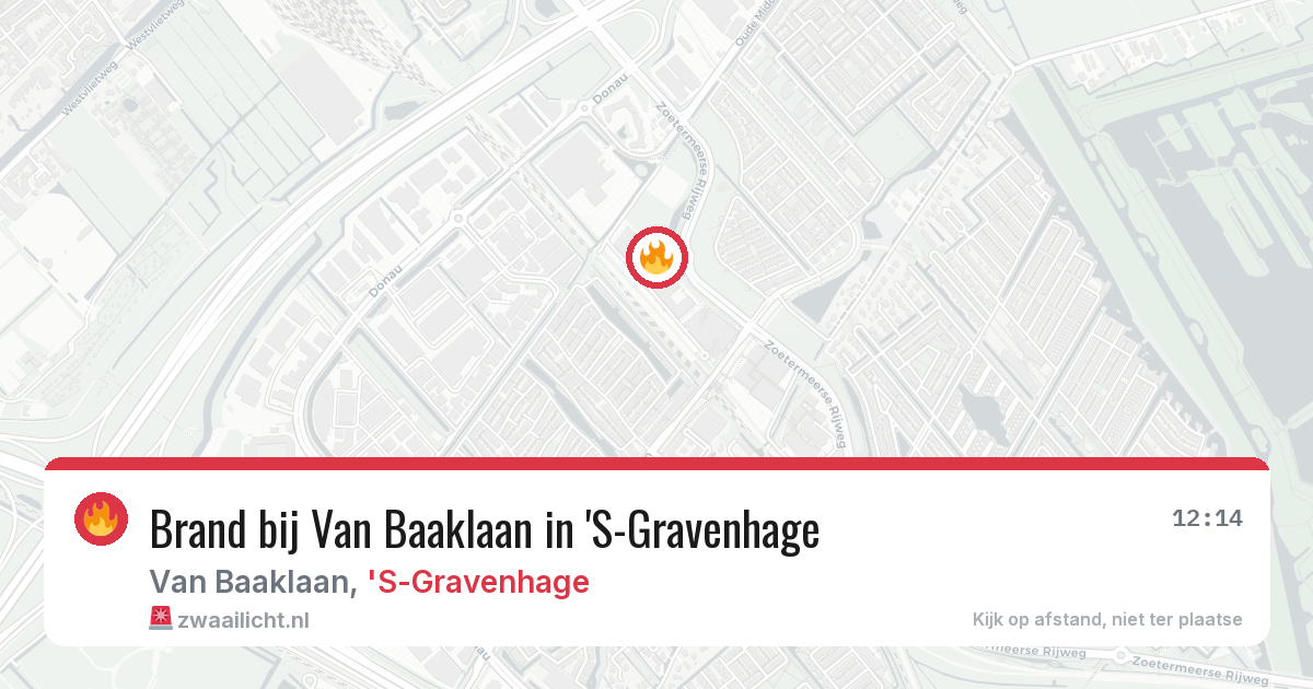 Brand bij Van Baaklaan in 'S-Gravenhage — 26 jul 2026