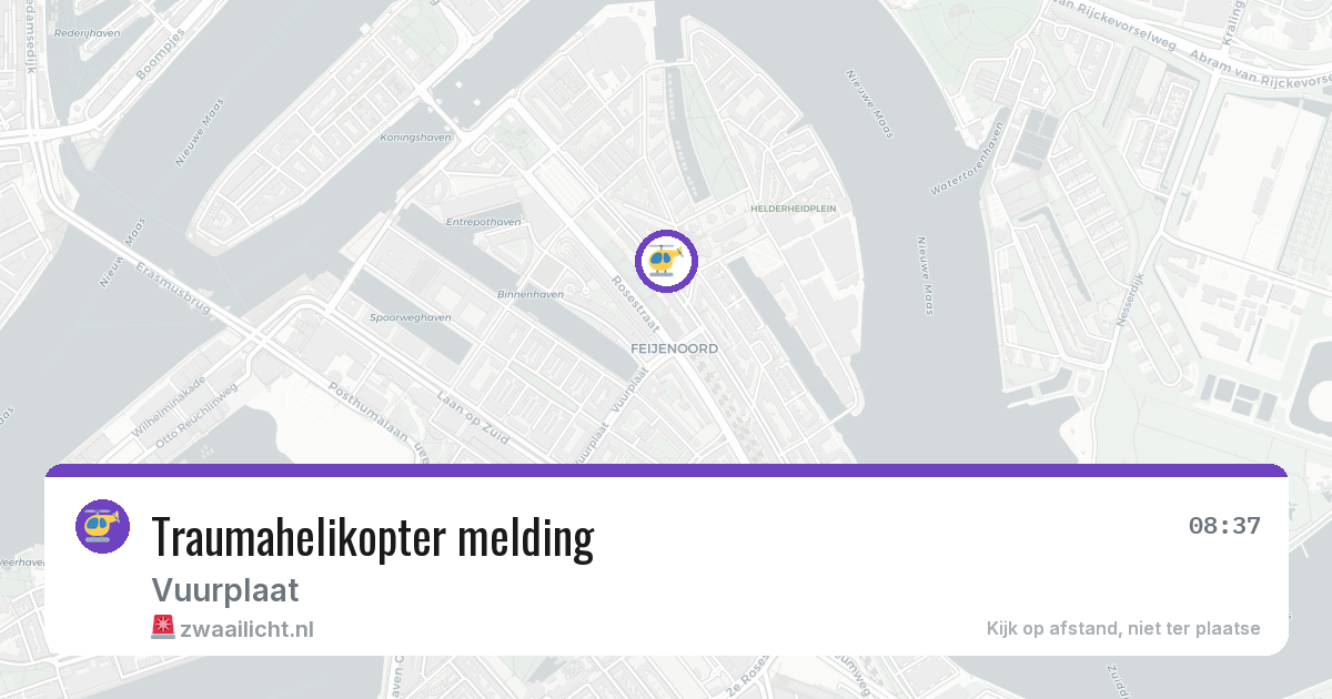 Traumahelikopter melding — 19 jun 2026