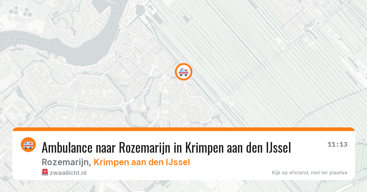 Ambulance naar Rozemarijn in Krimpen aan den IJssel — 12 apr 2026