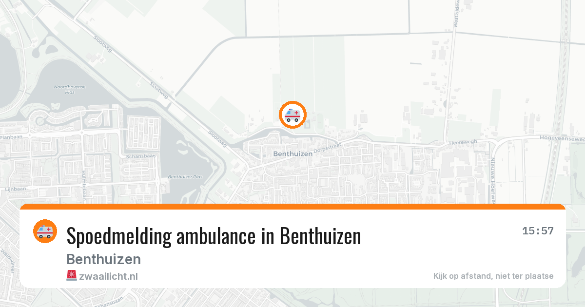 Spoedmelding ambulance in Benthuizen — 21 mei 2026