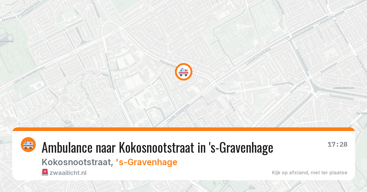 Ambulance naar Kokosnootstraat in 's-Gravenhage — 4 jul 2026