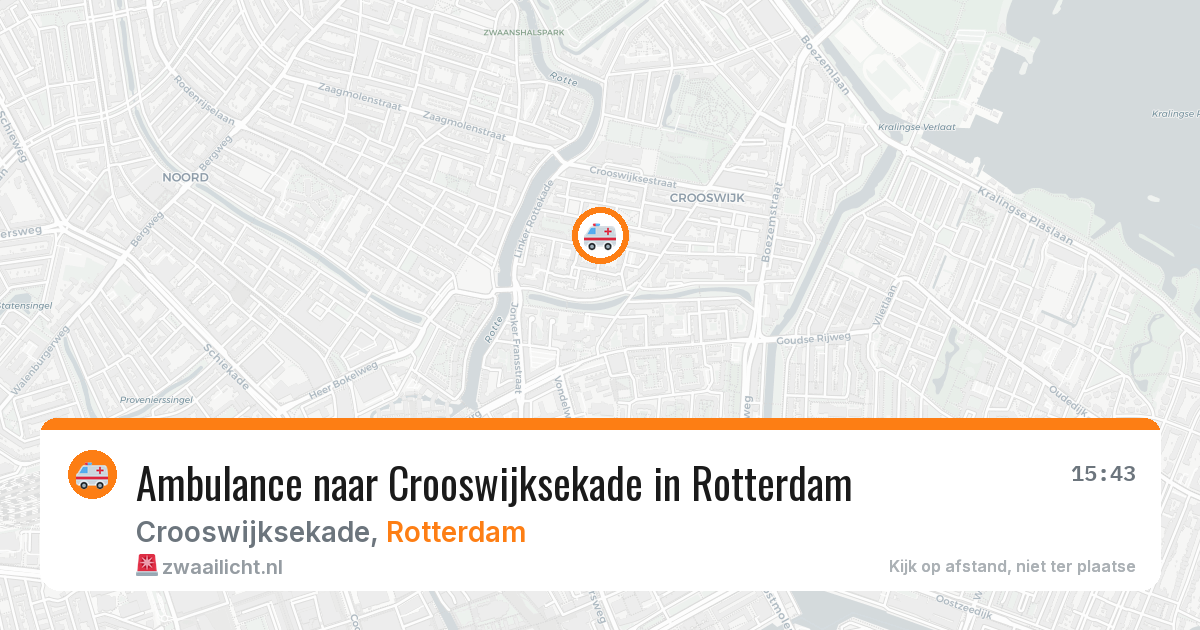 Ambulance naar Crooswijksekade in Rotterdam — 31 jul 2026