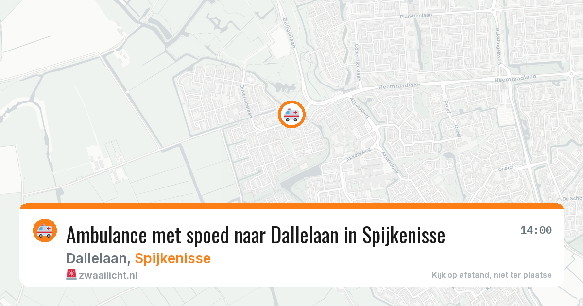 Ambulance met spoed naar Dallelaan in Spijkenisse — 22 jun 2026