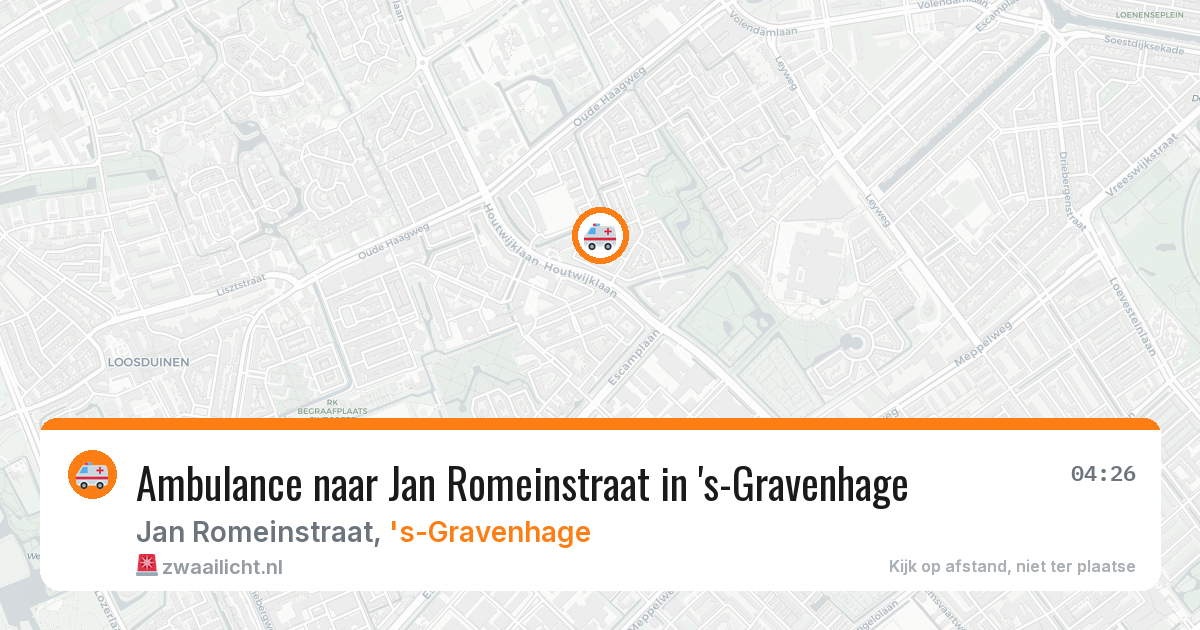 Ambulance naar Jan Romeinstraat in 's-Gravenhage — 10 mrt 2026