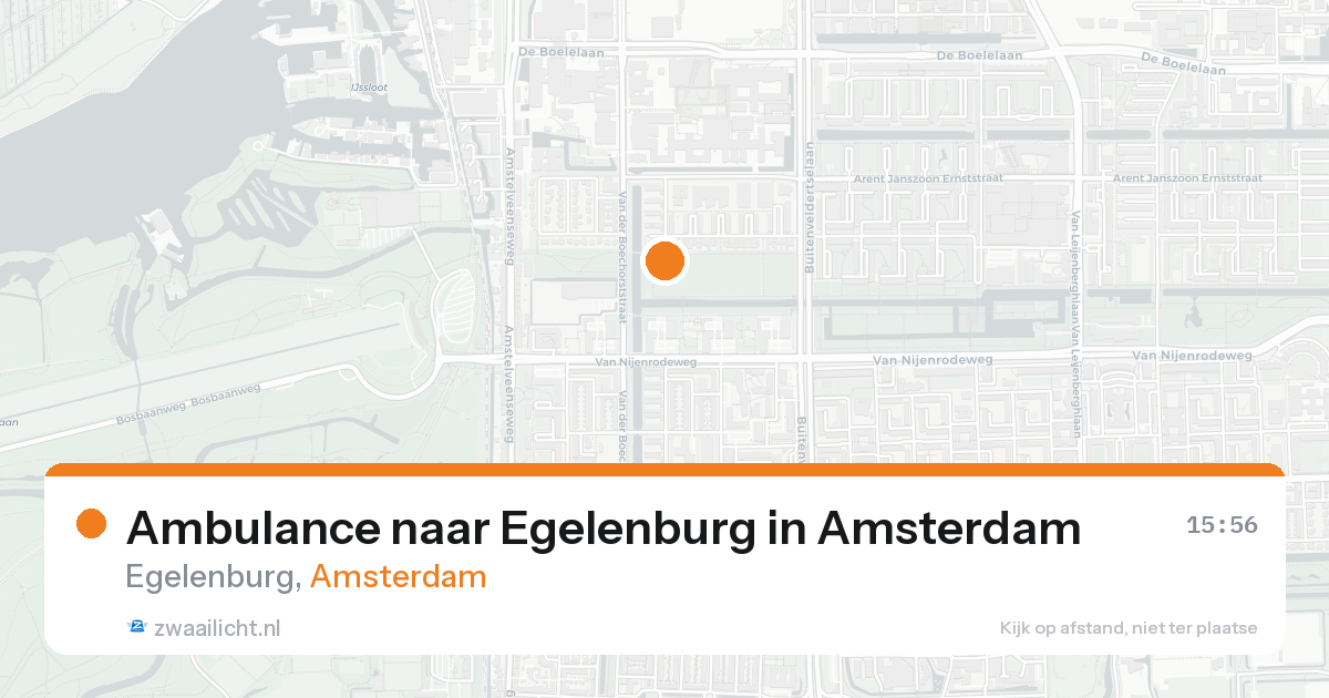 Ambulance naar Egelenburg in Amsterdam — 29 mei 2026
