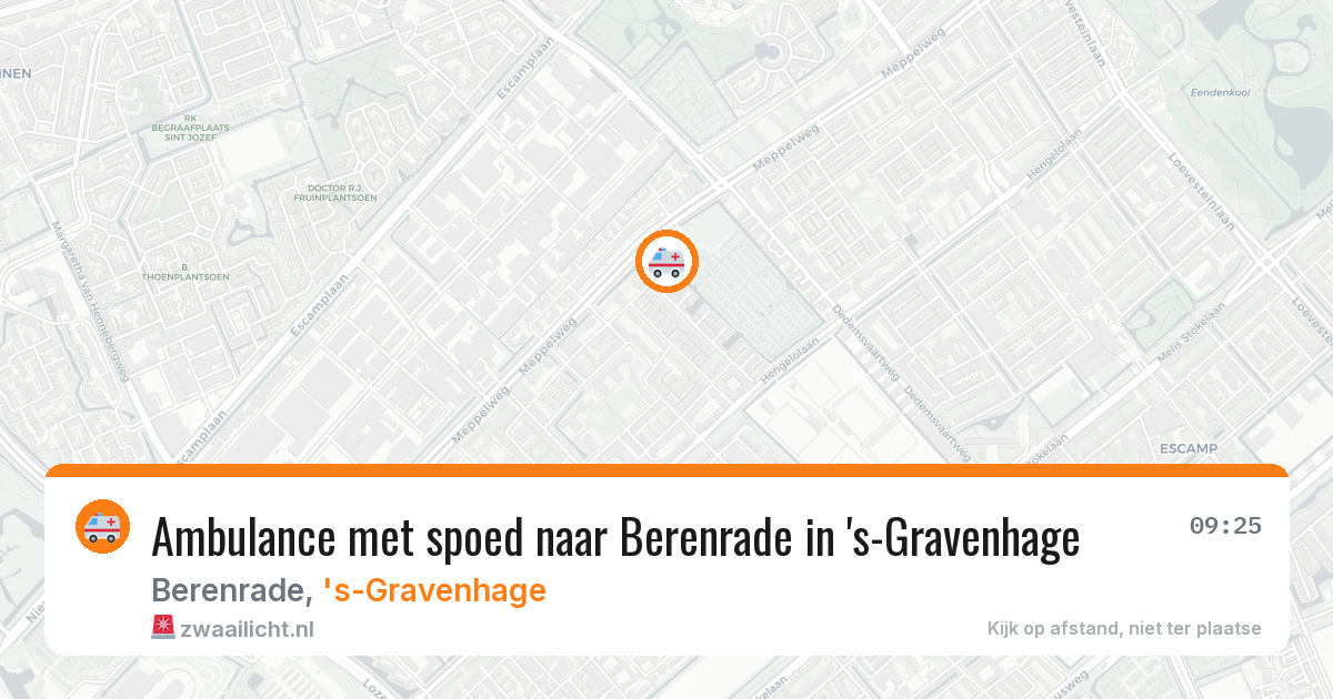 Ambulance met spoed naar Berenrade in 's-Gravenhage — 2 mei 2026