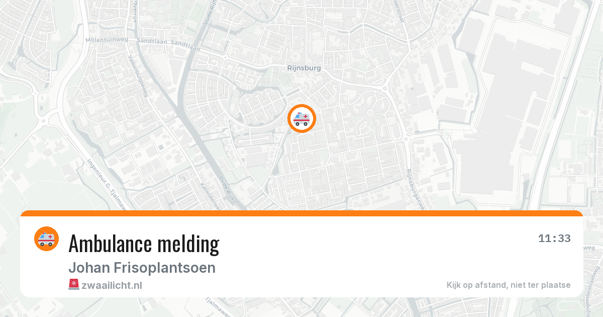 Ambulance melding — 20 jul 2026