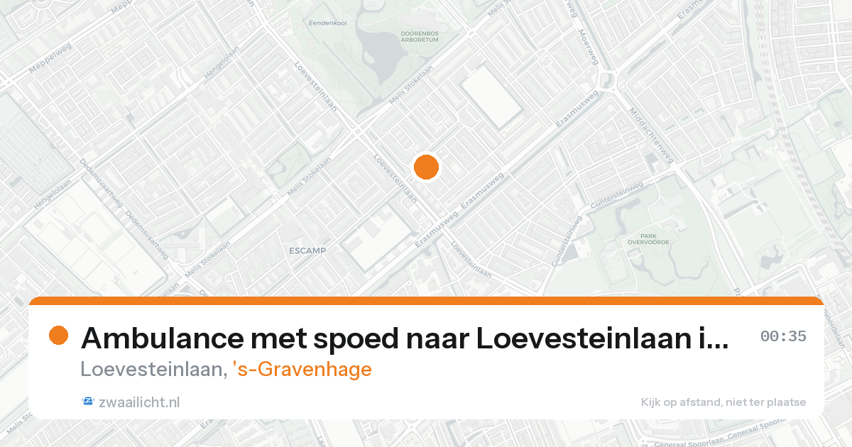 Ambulance met spoed naar Loevesteinlaan in 's-Gravenhage — 30 jan 2026
