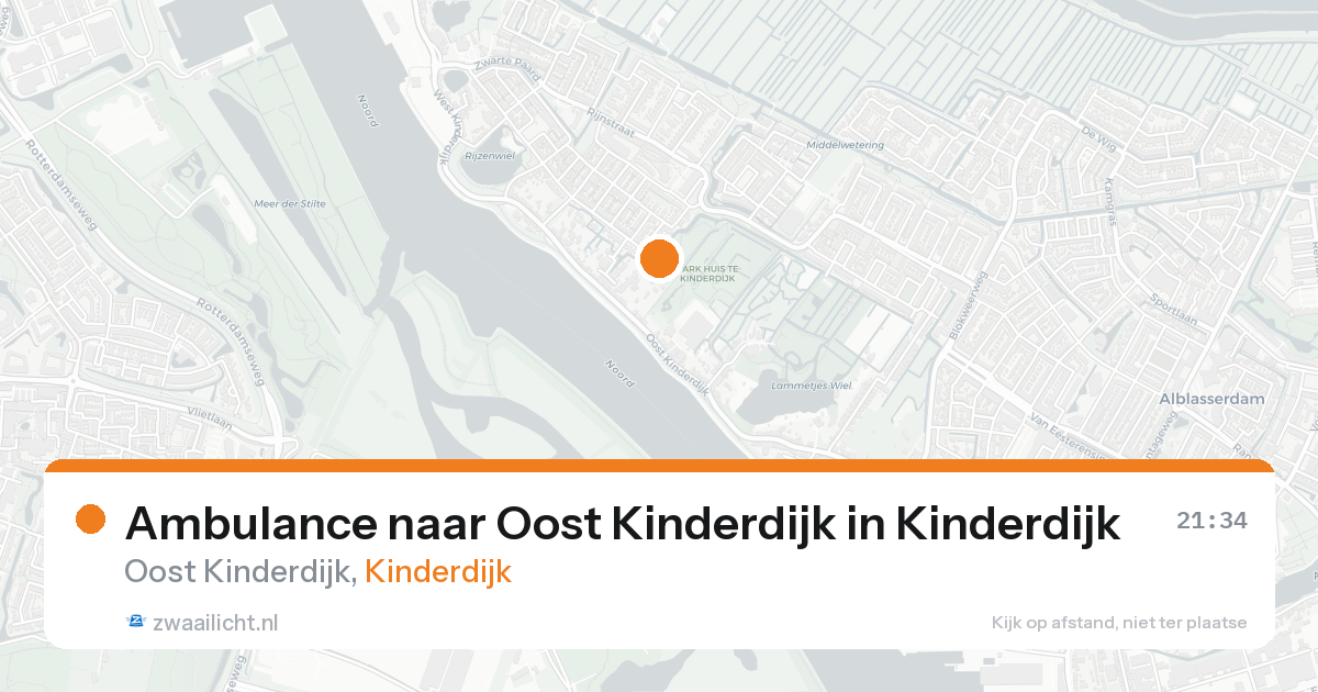 Ambulance naar Oost Kinderdijk in Kinderdijk — 19 aug 2026