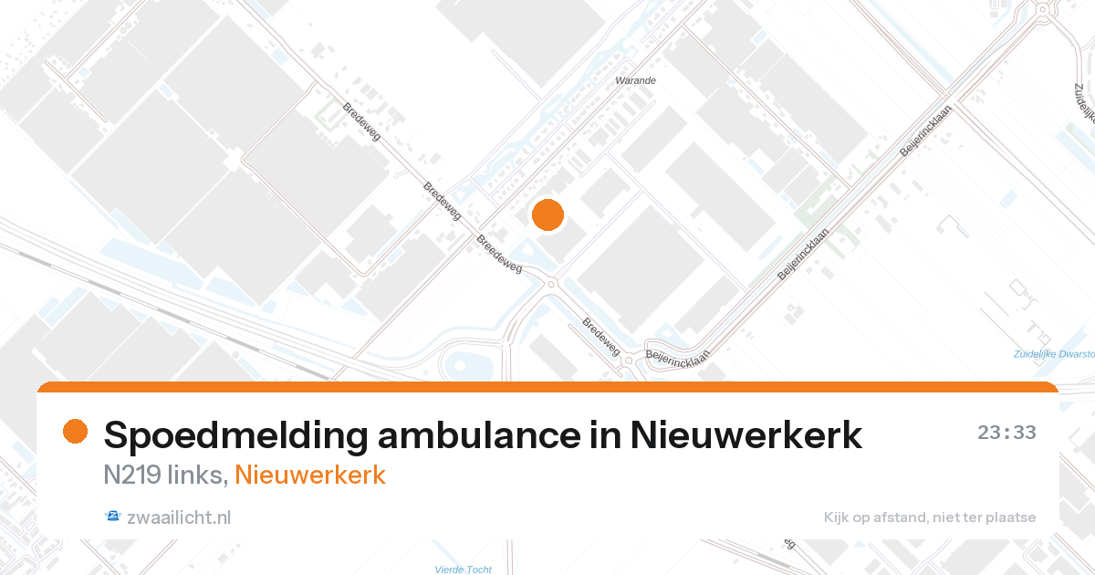 Spoedmelding ambulance in Nieuwerkerk — 26 aug 2026