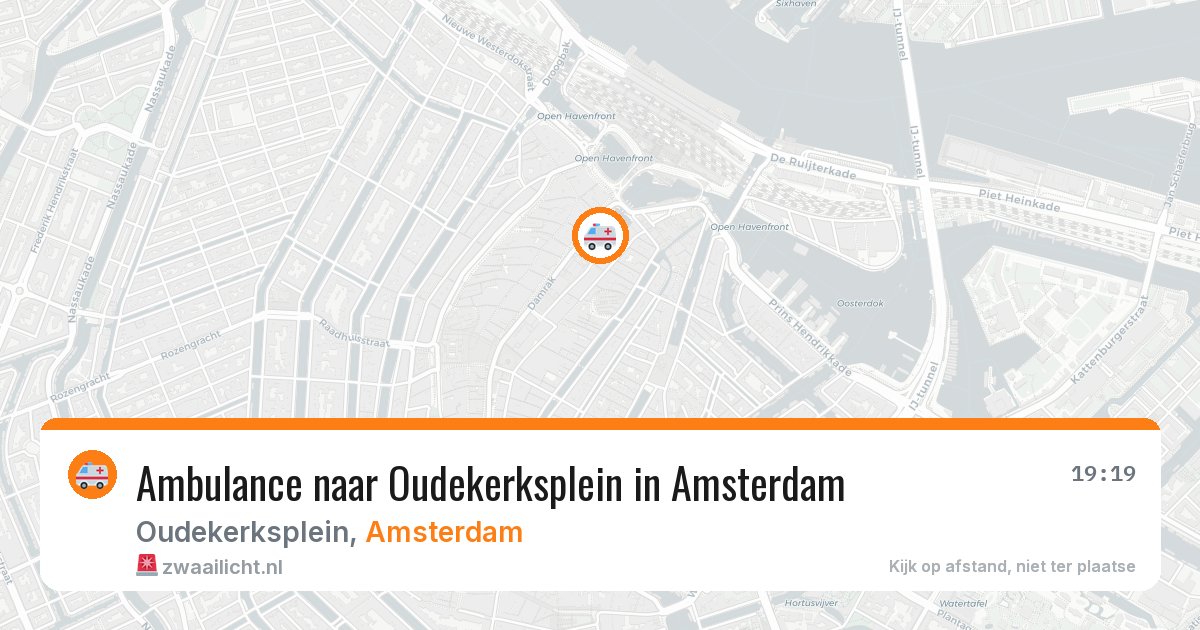 Ambulance naar Oudekerksplein in Amsterdam — 19 jun 2026