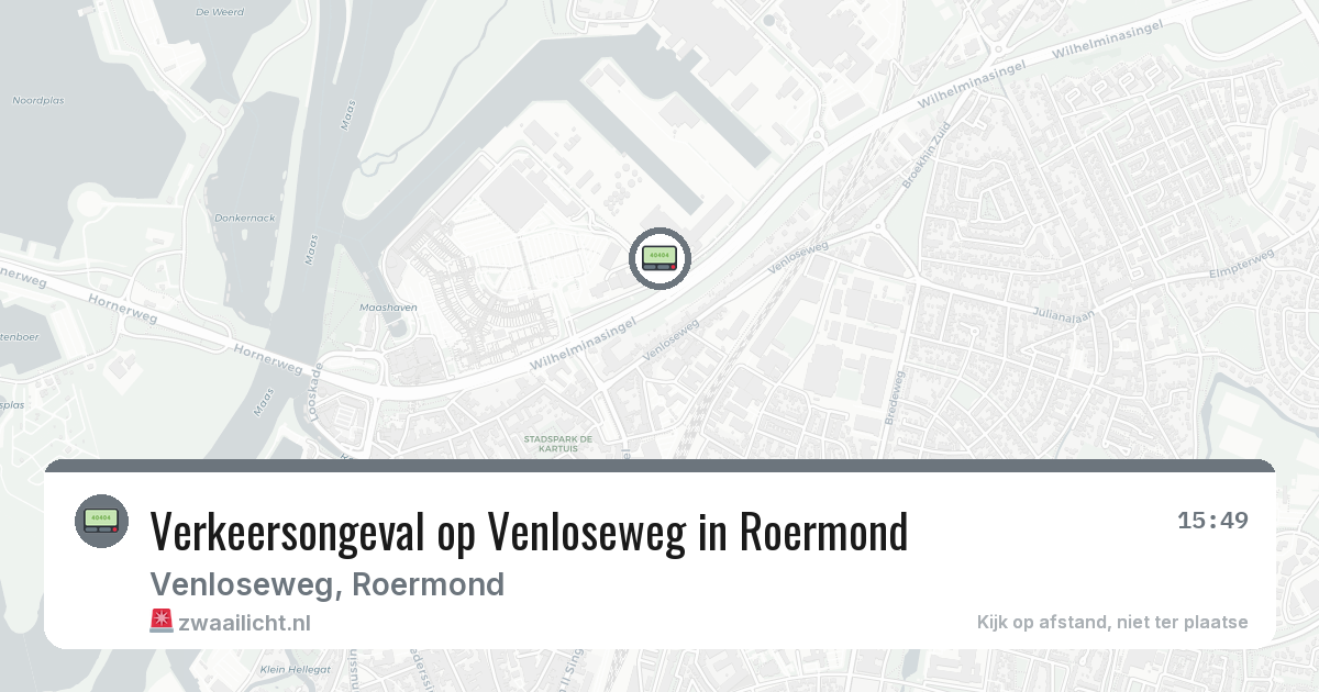 Verkeersongeval op Venloseweg in Roermond — 26 mei 2026