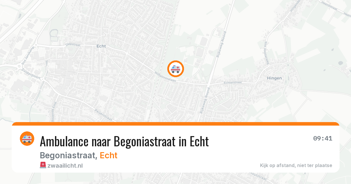 Ambulance naar Begoniastraat in Echt — 28 jul 2026