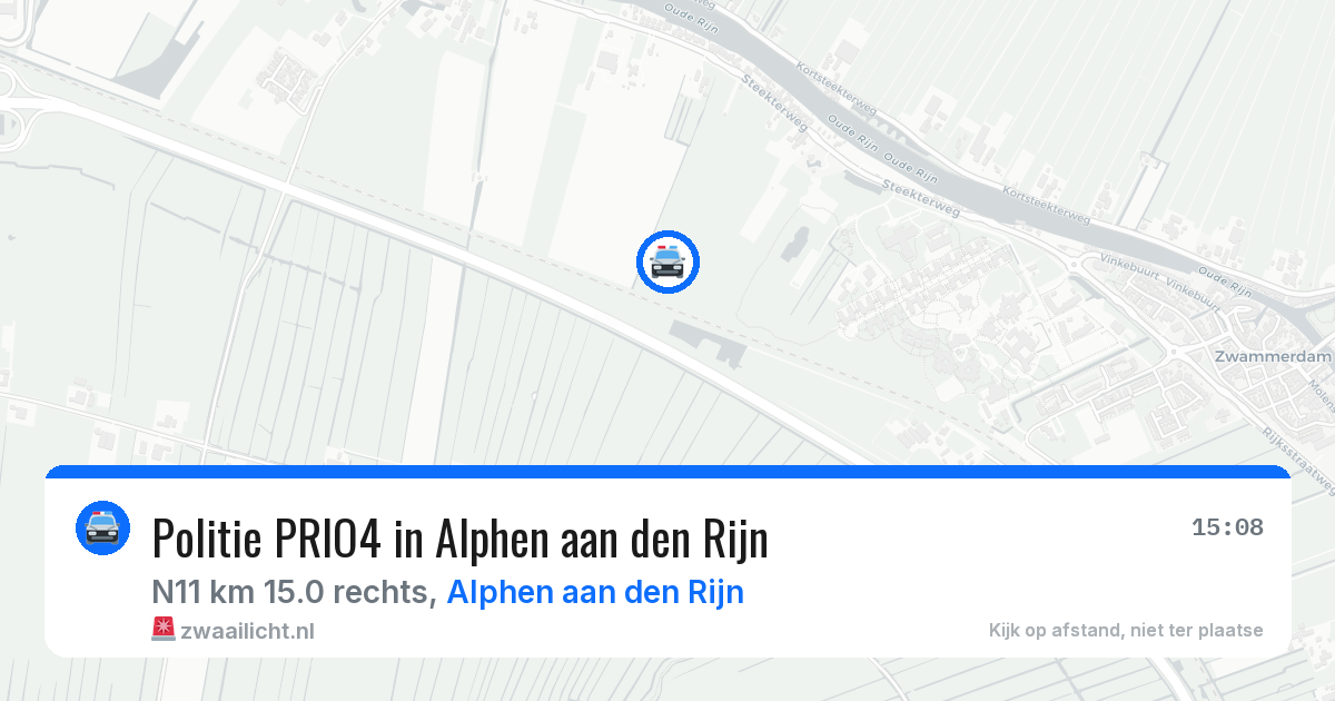 Politie PRIO4 in Alphen aan den Rijn — 10 aug 2026 | 🚨 Zwaailicht.nl