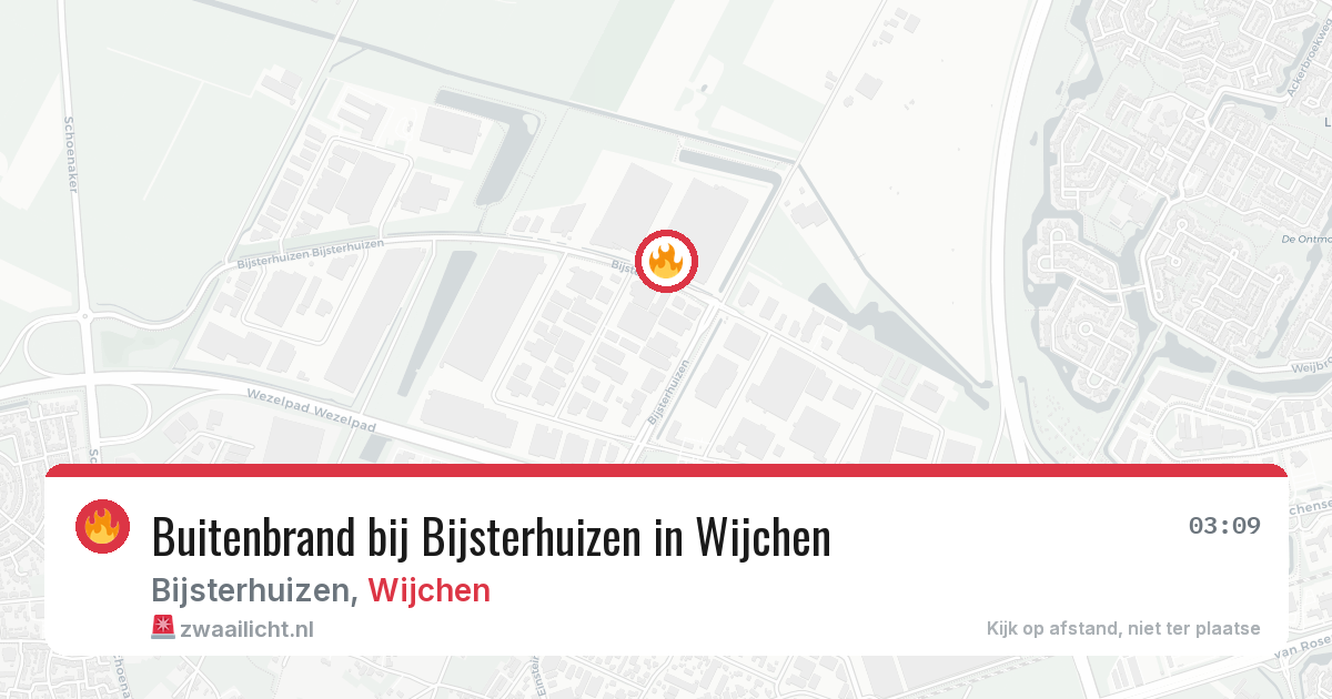 Buitenbrand bij Bijsterhuizen in Wijchen — 4 mrt 2026