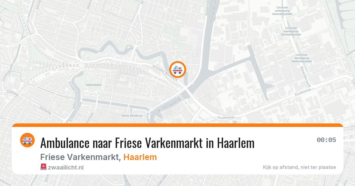 Ambulance naar Friese Varkenmarkt in Haarlem — 11 apr 2026