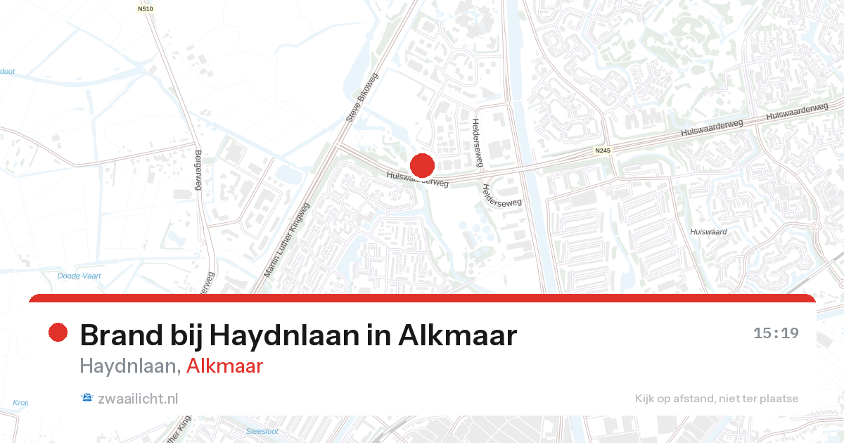 Brand bij Haydnlaan in Alkmaar — 3 mrt 2026