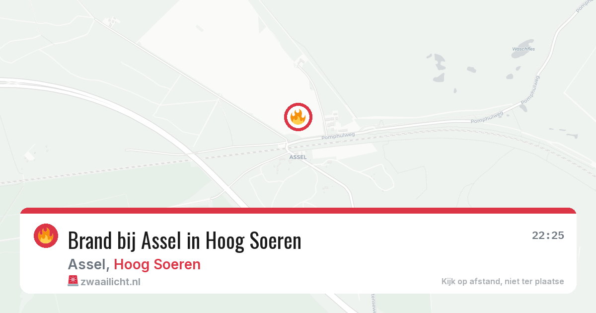 Brand bij Assel in Hoog Soeren — 15 mei 2026