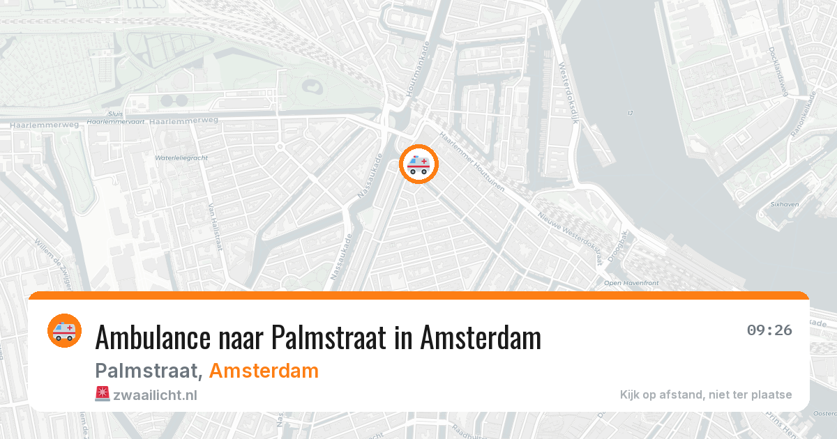Ambulance naar Palmstraat in Amsterdam — 11 mei 2026