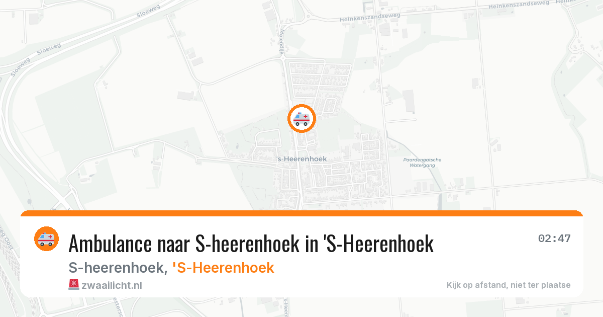 Ambulance naar S-heerenhoek in 'S-Heerenhoek — 10 jul 2026
