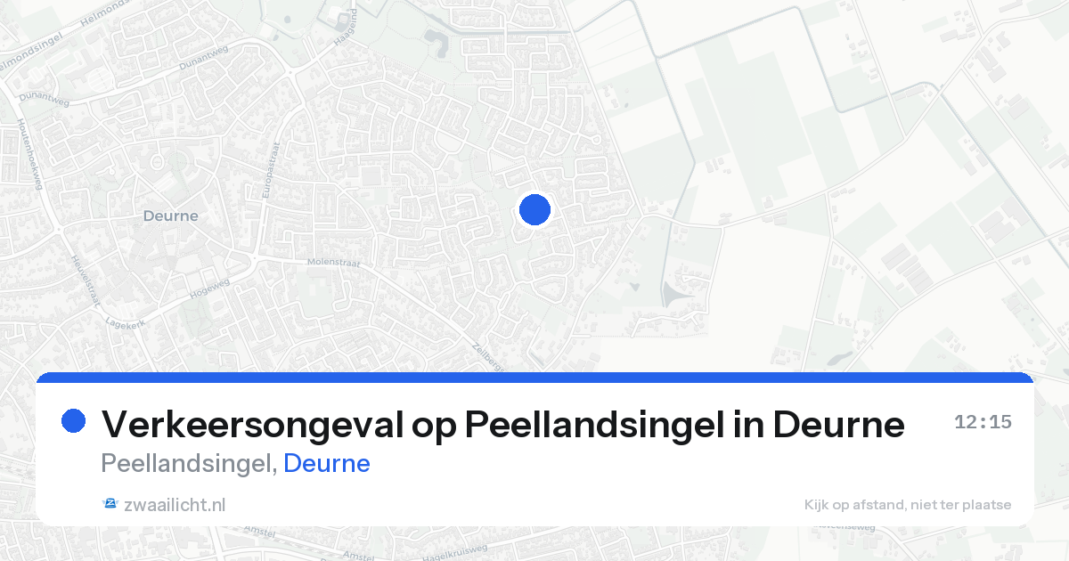 Verkeersongeval op Peellandsingel in Deurne — 25 aug 2026