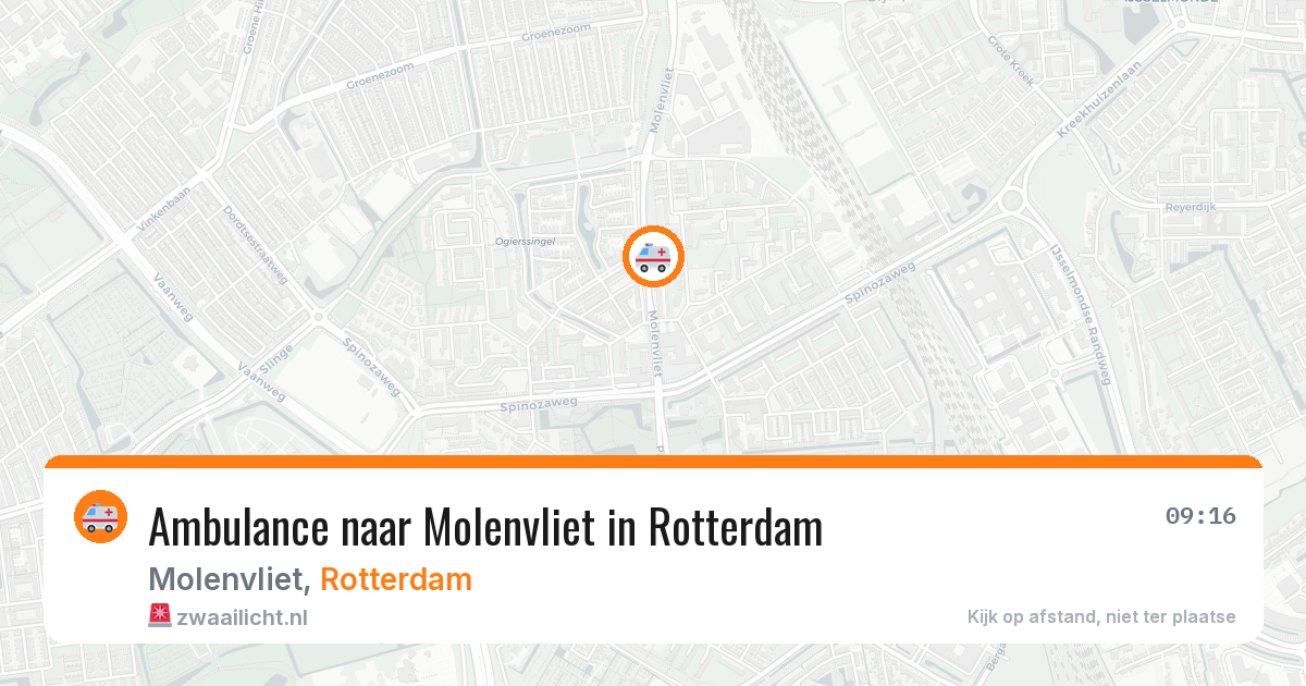Ambulance naar Molenvliet in Rotterdam — 12 jul 2026