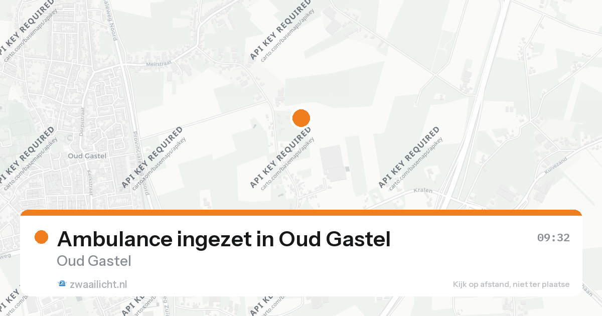 Ambulance ingezet in Oud Gastel — 26 aug 2026