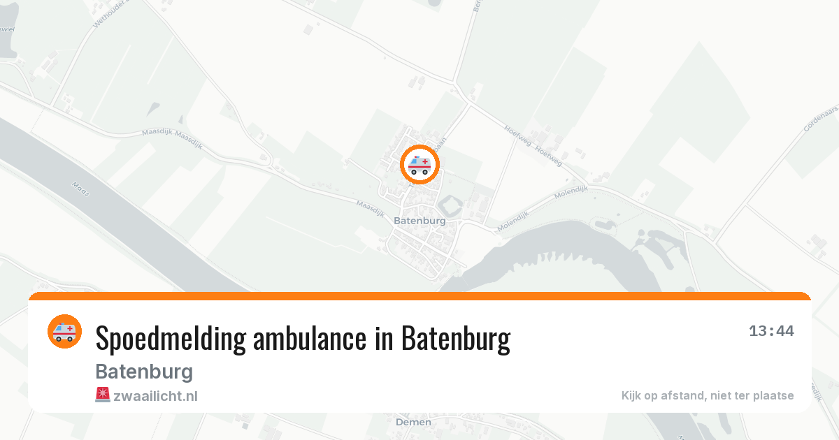 Spoedmelding ambulance in Batenburg — 8 mrt 2026