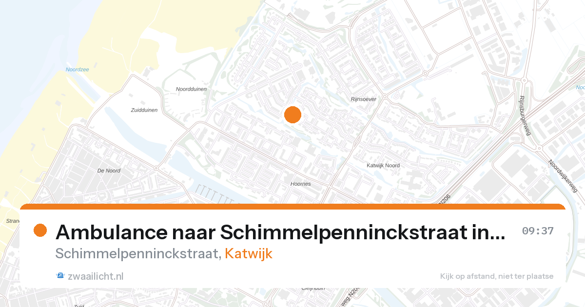 Ambulance naar Schimmelpenninckstraat in Katwijk — 6 jun 2026