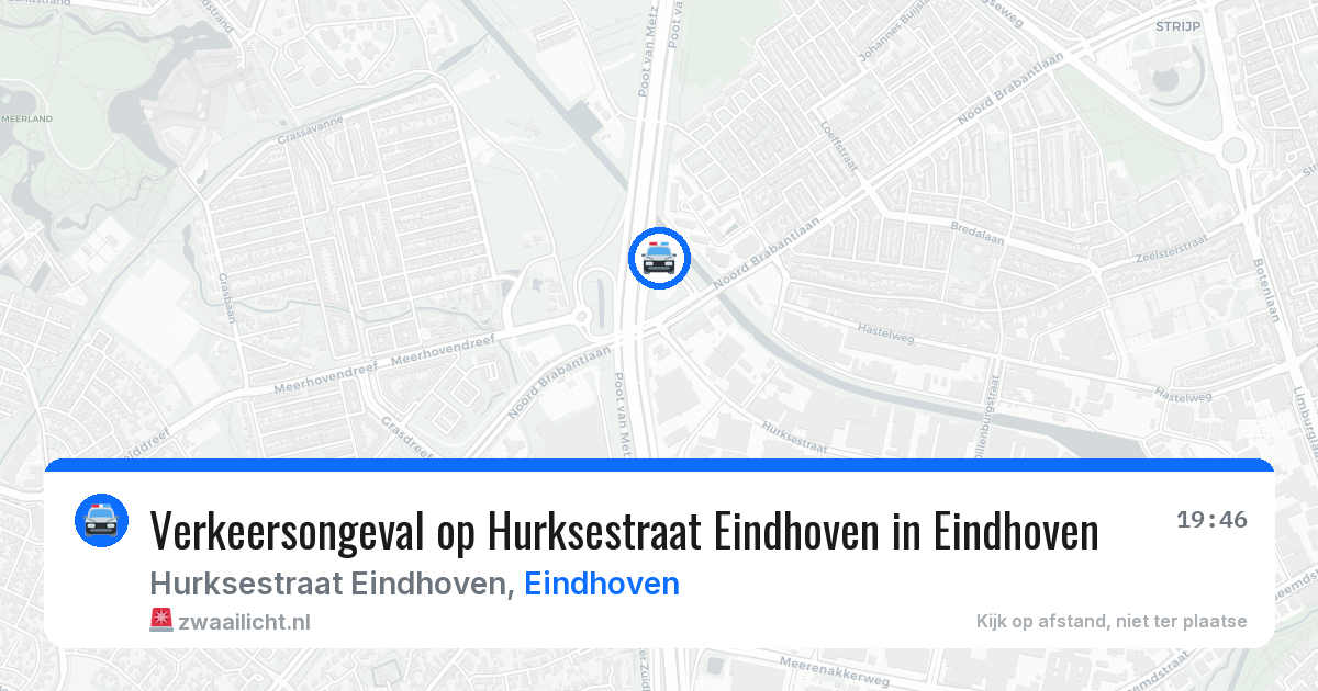 Verkeersongeval op Hurksestraat Eindhoven in Eindhoven — 23 apr 2026