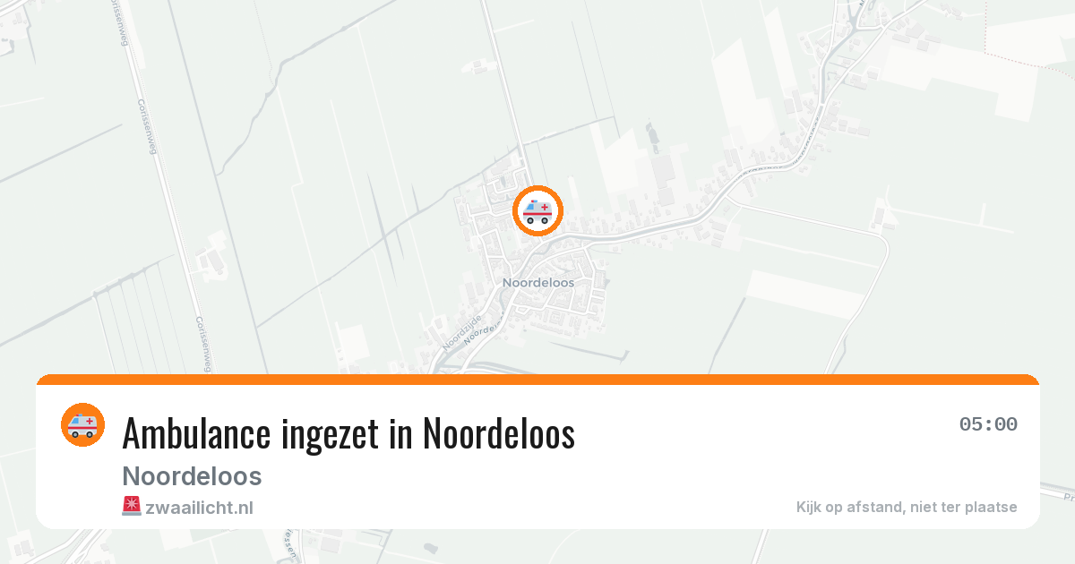 Ambulance ingezet in Noordeloos — 26 mei 2026