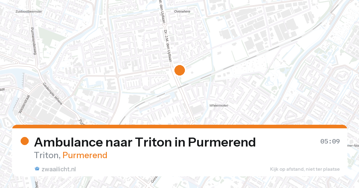 Ambulance naar Triton in Purmerend — 11 jun 2026
