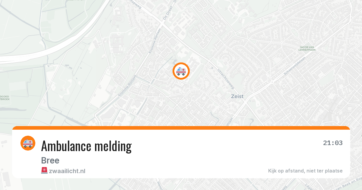Ambulance melding — 26 apr 2026