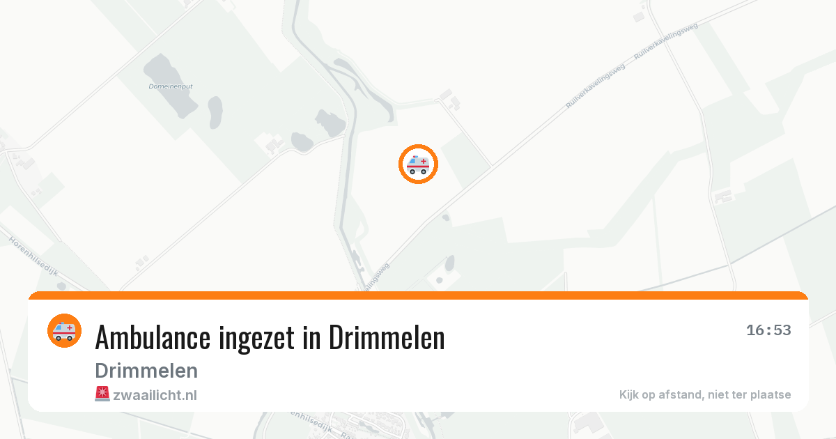 Ambulance ingezet in Drimmelen — 22 apr 2026
