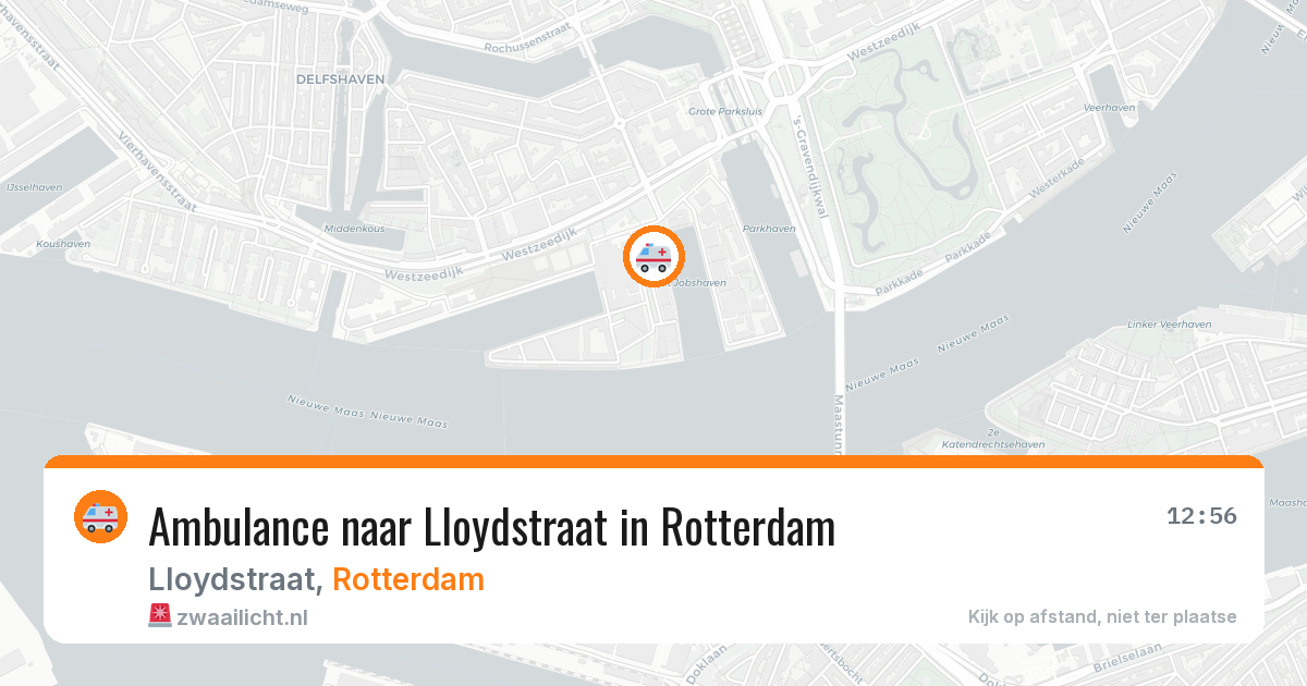 Ambulance naar Lloydstraat in Rotterdam — 30 mrt 2026