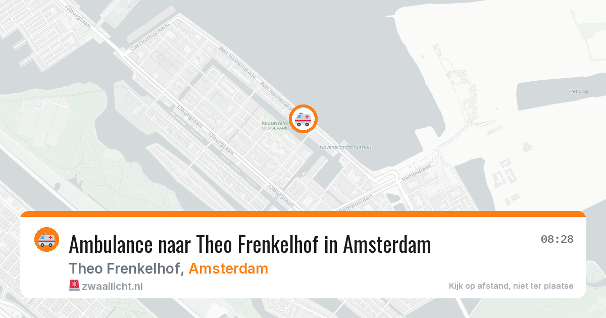 Ambulance naar Theo Frenkelhof in Amsterdam — 4 apr 2026