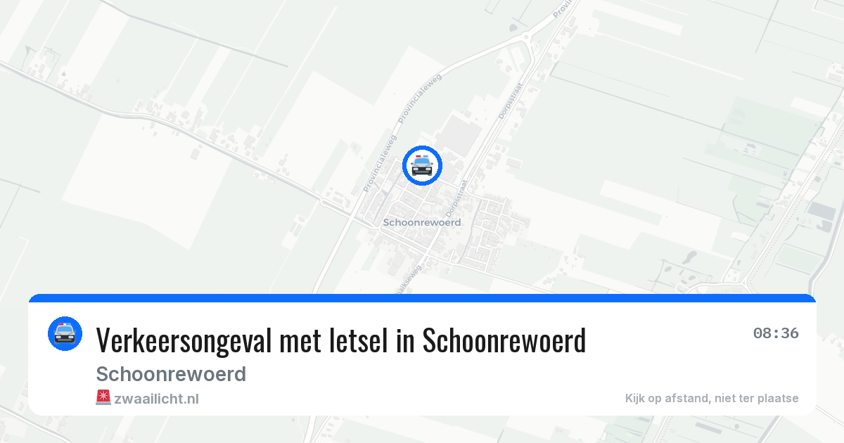 Verkeersongeval met letsel in Schoonrewoerd — 2 mei 2026