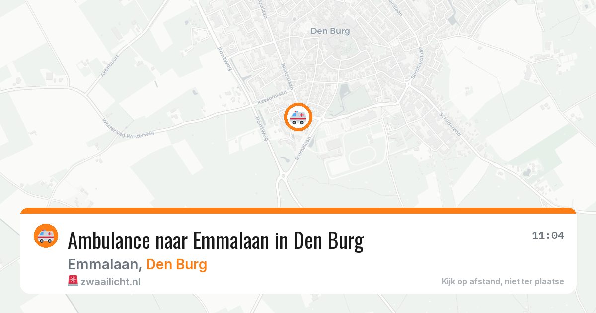 Ambulance naar Emmalaan in Den Burg — 19 mrt 2026