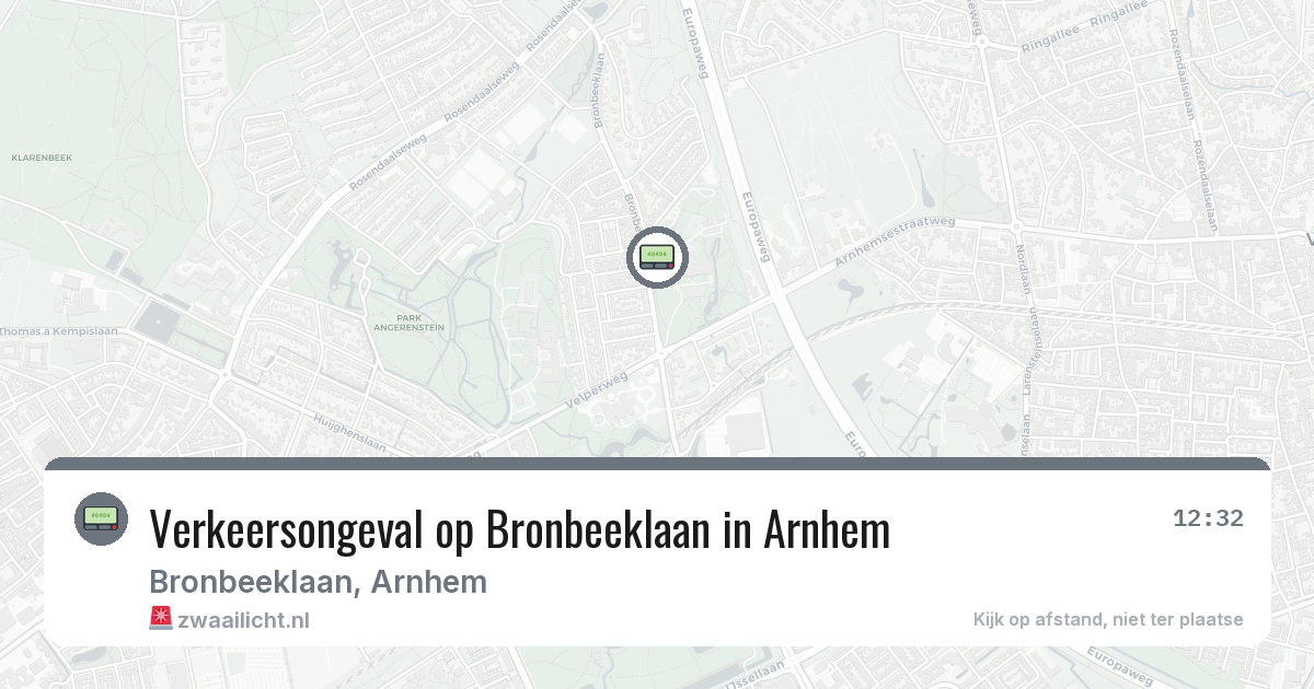Verkeersongeval op Bronbeeklaan in Arnhem — 11 mrt 2026