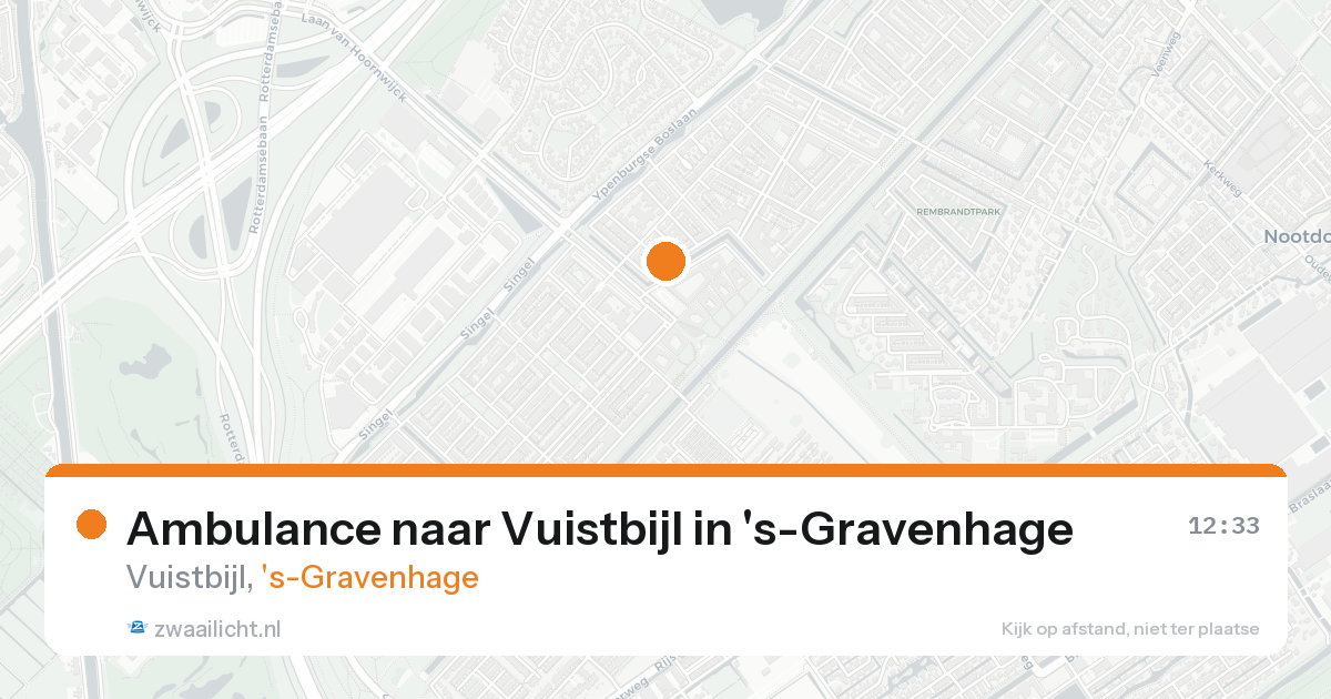 Ambulance naar Vuistbijl in 's-Gravenhage — 24 aug 2026